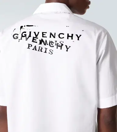 Givenchy Logo cotton poplin bowling shirt | Thumbnail 7 Givenchy Logo cotton poplin bowling shirt | Thumbnail 7
