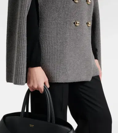 Max Mara Agenzia double-breasted virgin wool cape | Thumbnail 4 Max Mara Agenzia double-breasted virgin wool cape | Thumbnail 4
