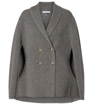 Max Mara Agenzia double-breasted virgin wool cape | Thumbnail 1 Max Mara Agenzia double-breasted virgin wool cape | Thumbnail 1