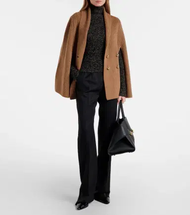 Max Mara Agenzia double-breasted virgin wool cape | Thumbnail 5 Max Mara Agenzia double-breasted virgin wool cape | Thumbnail 5