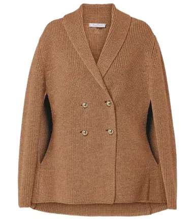 Max Mara Agenzia double-breasted virgin wool cape | Thumbnail 1 Max Mara Agenzia double-breasted virgin wool cape | Thumbnail 1
