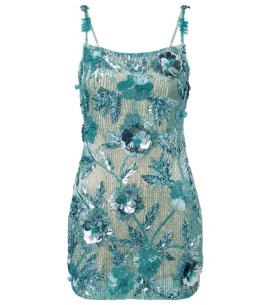 Rachel Gilbert Pierre beaded floral-appliqué minidress | Thumbnail 1 Rachel Gilbert Pierre beaded floral-appliqué minidress | Thumbnail 1