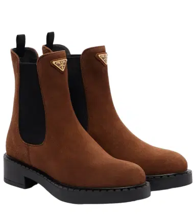 Prada Chocolate suede Chelsea boots | Thumbnail 1 Prada Chocolate suede Chelsea boots | Thumbnail 1