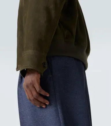 Bottega Veneta Intrecciato suede blouson jacket | Thumbnail 6 Bottega Veneta Intrecciato suede blouson jacket | Thumbnail 6