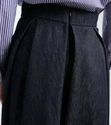 'S Max Mara Pleated denim midi skirt | Thumbnail 4 'S Max Mara Pleated denim midi skirt | Thumbnail 4