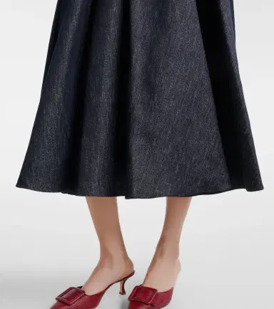 'S Max Mara Pleated denim midi skirt | Thumbnail 5 'S Max Mara Pleated denim midi skirt | Thumbnail 5