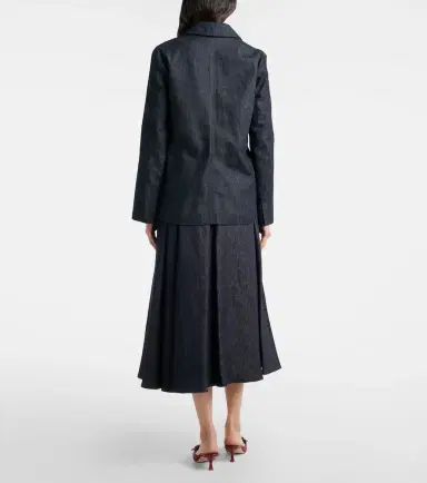 'S Max Mara Pleated denim midi skirt | Thumbnail 6 'S Max Mara Pleated denim midi skirt | Thumbnail 6