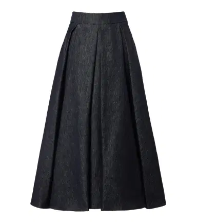 'S Max Mara Pleated denim midi skirt | Thumbnail 1 'S Max Mara Pleated denim midi skirt | Thumbnail 1