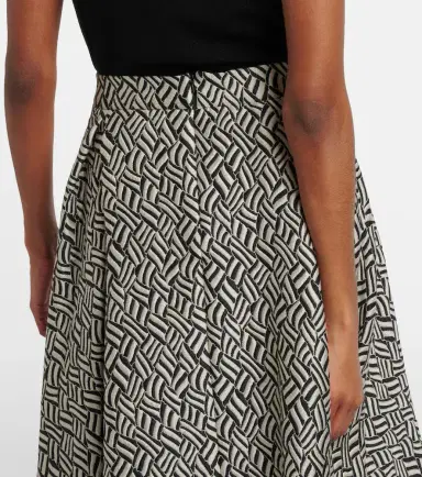 'S Max Mara Perle cotton-blend jacquard midi skirt | Thumbnail 5 'S Max Mara Perle cotton-blend jacquard midi skirt | Thumbnail 5