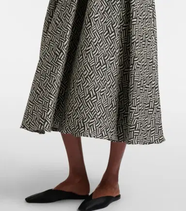 'S Max Mara Perle cotton-blend jacquard midi skirt | Thumbnail 6 'S Max Mara Perle cotton-blend jacquard midi skirt | Thumbnail 6