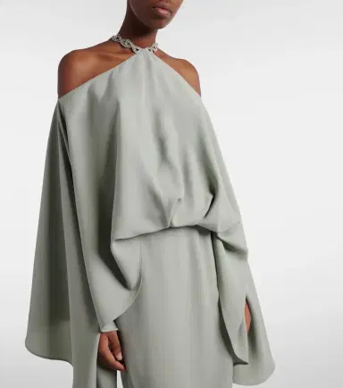 Taller Marmo Cyclades embellished crêpe cady gown | Thumbnail 3 Taller Marmo Cyclades embellished crêpe cady gown | Thumbnail 3