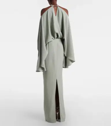 Taller Marmo Cyclades embellished crêpe cady gown | Thumbnail 4 Taller Marmo Cyclades embellished crêpe cady gown | Thumbnail 4