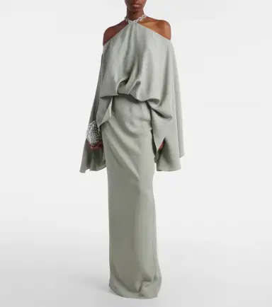 Taller Marmo Cyclades embellished crêpe cady gown | Thumbnail 5 Taller Marmo Cyclades embellished crêpe cady gown | Thumbnail 5