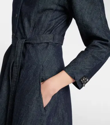 'S Max Mara Ambra denim wrap dress | Thumbnail 3 'S Max Mara Ambra denim wrap dress | Thumbnail 3