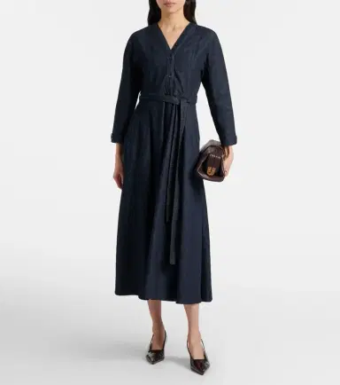 'S Max Mara Ambra denim wrap dress | Thumbnail 6 'S Max Mara Ambra denim wrap dress | Thumbnail 6