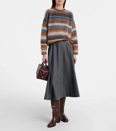 'S Max Mara Volare striped alpaca-blend sweater | Thumbnail 2 'S Max Mara Volare striped alpaca-blend sweater | Thumbnail 2