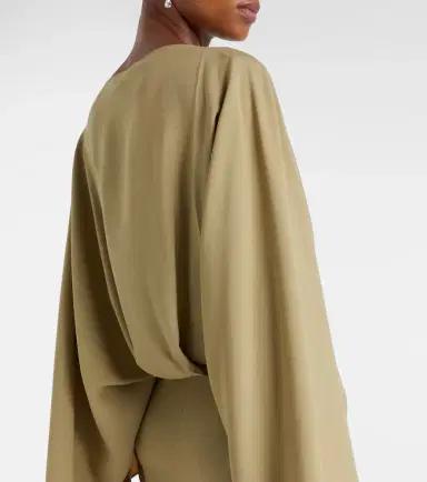 Taller Marmo Eolia draped crêpe cady gown | Thumbnail 2 Taller Marmo Eolia draped crêpe cady gown | Thumbnail 2