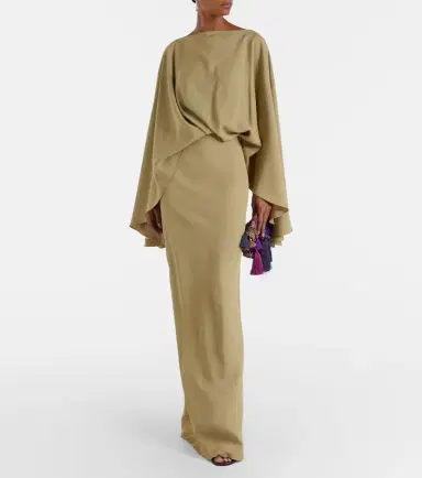 Taller Marmo Eolia draped crêpe cady gown | Thumbnail 4 Taller Marmo Eolia draped crêpe cady gown | Thumbnail 4