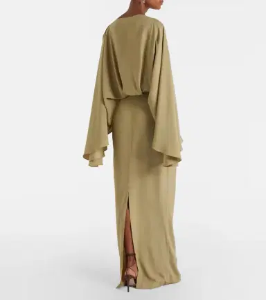 Taller Marmo Eolia draped crêpe cady gown | Thumbnail 6 Taller Marmo Eolia draped crêpe cady gown | Thumbnail 6