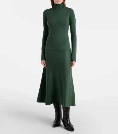 Gabriela Hearst Freddie wool, cashmere, and silk midi skirt | Thumbnail 3 Gabriela Hearst Freddie wool, cashmere, and silk midi skirt | Thumbnail 3