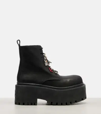 Balenciaga Embellished leather platform combat boots | Thumbnail 2 Balenciaga Embellished leather platform combat boots | Thumbnail 2