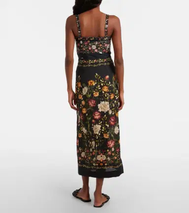 Agua by Agua Bendita Tierra floral linen beach cover-up | Thumbnail 3 Agua by Agua Bendita Tierra floral linen beach cover-up | Thumbnail 3