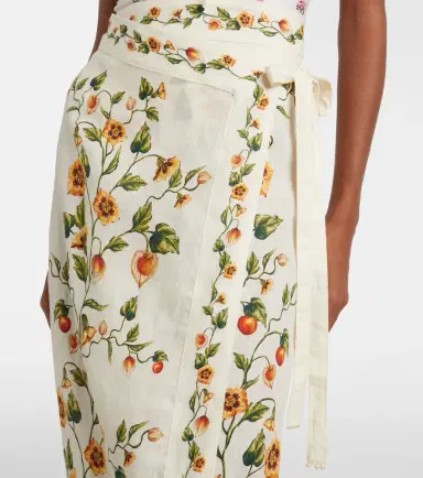 Agua by Agua Bendita Luna floral linen beach cover-up | Thumbnail 2 Agua by Agua Bendita Luna floral linen beach cover-up | Thumbnail 2