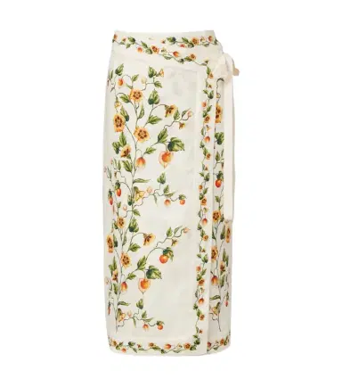 Agua by Agua Bendita Luna floral linen beach cover-up | Thumbnail 1 Agua by Agua Bendita Luna floral linen beach cover-up | Thumbnail 1