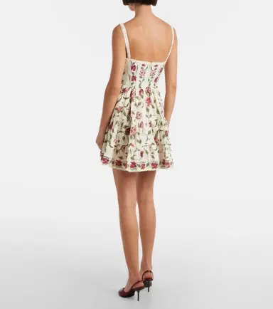 Agua by Agua Bendita Granadilla floral linen minidress | Thumbnail 4 Agua by Agua Bendita Granadilla floral linen minidress | Thumbnail 4