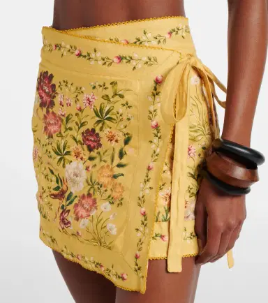 Agua by Agua Bendita Luna floral cotton and linen beach cover-up | Thumbnail 2 Agua by Agua Bendita Luna floral cotton and linen beach cover-up | Thumbnail 2