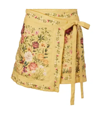 Agua by Agua Bendita Luna floral cotton and linen beach cover-up | Thumbnail 1 Agua by Agua Bendita Luna floral cotton and linen beach cover-up | Thumbnail 1