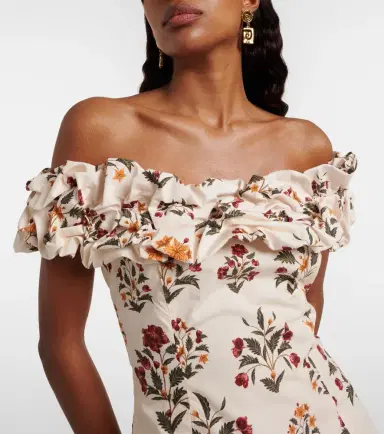 Agua by Agua Bendita Floral ruffled cotton minidress | Thumbnail 4 Agua by Agua Bendita Floral ruffled cotton minidress | Thumbnail 4