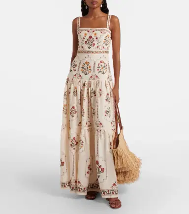 Agua by Agua Bendita Floral linen maxi dress | Thumbnail 2 Agua by Agua Bendita Floral linen maxi dress | Thumbnail 2