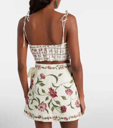 Agua by Agua Bendita Morgina floral linen top | Thumbnail 2 Agua by Agua Bendita Morgina floral linen top | Thumbnail 2