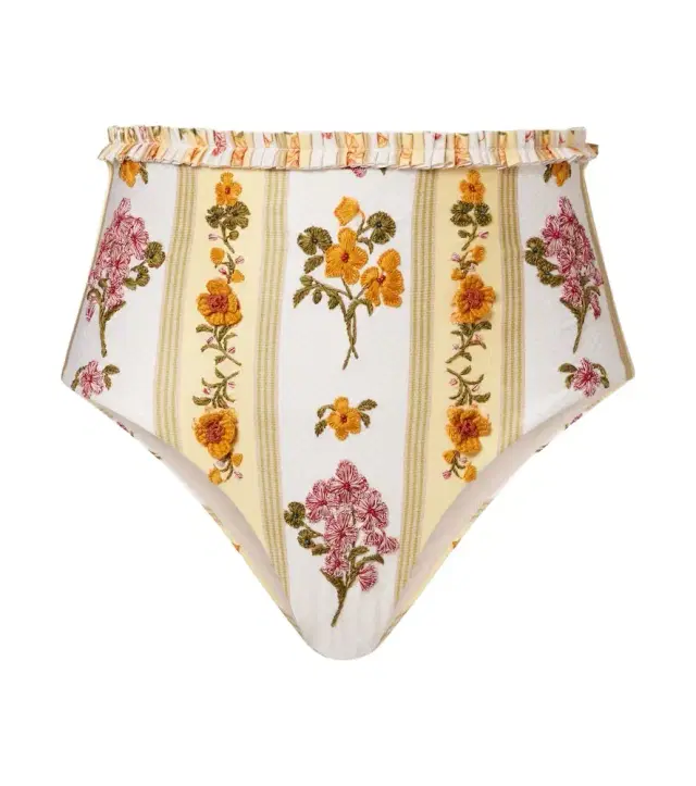 Floral embroidered bikini bottoms Floral embroidered bikini bottoms