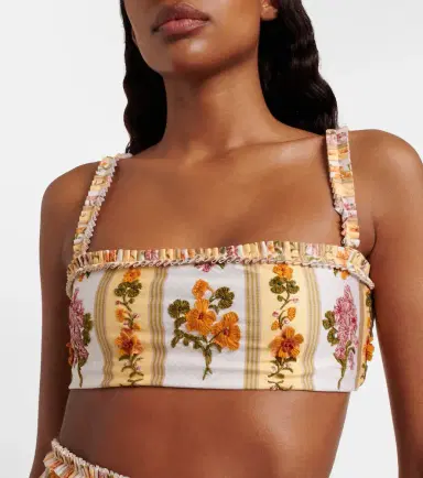 Agua by Agua Bendita Floral embroidered bikini top | Thumbnail 2 Agua by Agua Bendita Floral embroidered bikini top | Thumbnail 2