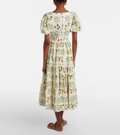 Agua by Agua Bendita Embellished printed linen midi dress | Thumbnail 2 Agua by Agua Bendita Embellished printed linen midi dress | Thumbnail 2