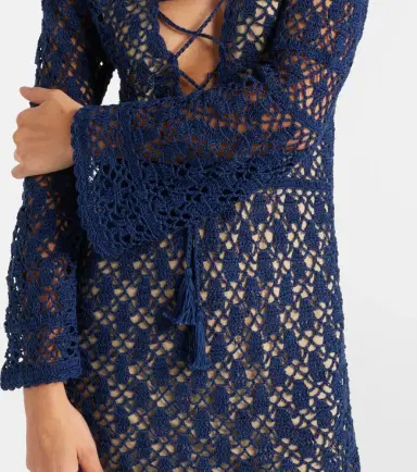 Anna Kosturova Bianca crochet cotton minidress | Thumbnail 3 Anna Kosturova Bianca crochet cotton minidress | Thumbnail 3