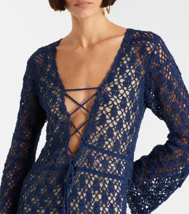 Anna Kosturova Bianca crochet cotton minidress | Thumbnail 4 Anna Kosturova Bianca crochet cotton minidress | Thumbnail 4