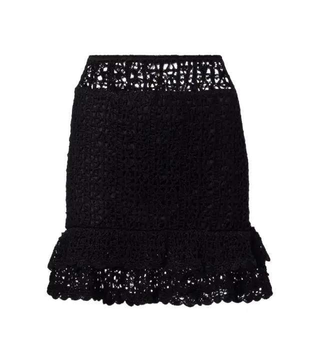Brigette crochet cotton miniskirt Brigette crochet cotton miniskirt