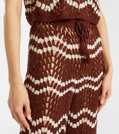 Anna Kosturova Crochet cotton straight pants | Thumbnail 2 Anna Kosturova Crochet cotton straight pants | Thumbnail 2
