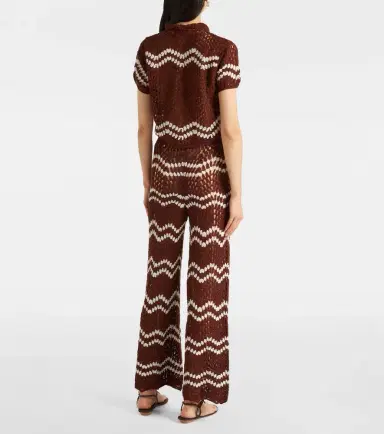 Anna Kosturova Crochet cotton straight pants | Thumbnail 3 Anna Kosturova Crochet cotton straight pants | Thumbnail 3