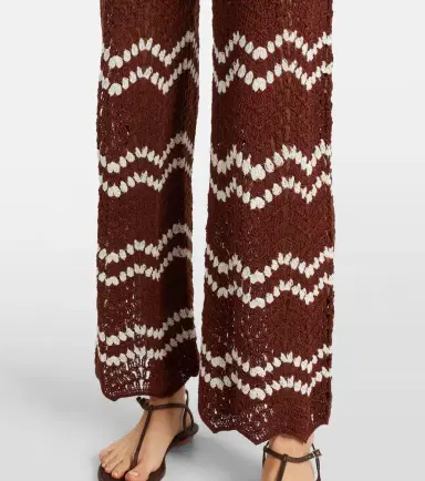 Anna Kosturova Crochet cotton straight pants | Thumbnail 4 Anna Kosturova Crochet cotton straight pants | Thumbnail 4