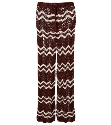 Anna Kosturova Crochet cotton straight pants | Thumbnail 1 Anna Kosturova Crochet cotton straight pants | Thumbnail 1