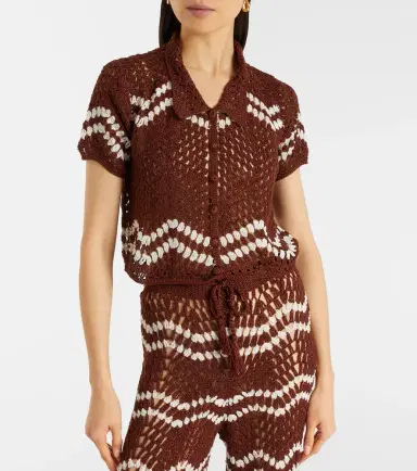 Anna Kosturova Crochet cropped cotton top | Thumbnail 2 Anna Kosturova Crochet cropped cotton top | Thumbnail 2