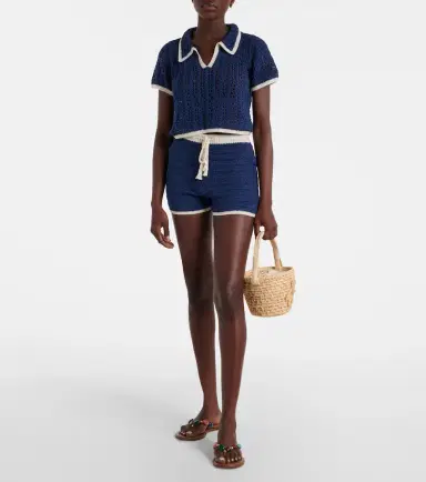 Anna Kosturova Crochet cotton shorts | Thumbnail 2 Anna Kosturova Crochet cotton shorts | Thumbnail 2