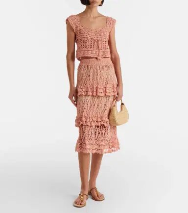Anna Kosturova Deauville crochet cotton crop top | Thumbnail 2 Anna Kosturova Deauville crochet cotton crop top | Thumbnail 2