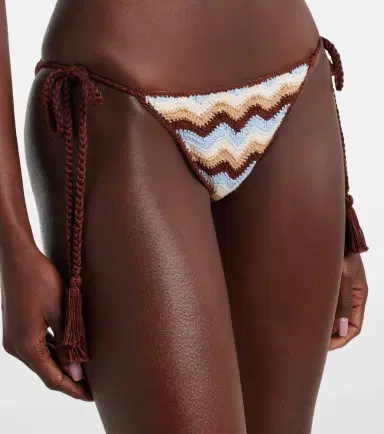 Anna Kosturova Summer Chevron crochet cotton bikini bottoms | Thumbnail 4 Anna Kosturova Summer Chevron crochet cotton bikini bottoms | Thumbnail 4