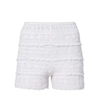 Anna Kosturova Deauville crochet cotton shorts | Thumbnail 1 Anna Kosturova Deauville crochet cotton shorts | Thumbnail 1