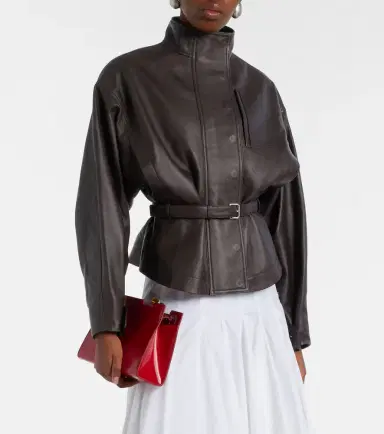 Jacquemus Ciro belted leather jacket | Thumbnail 4 Jacquemus Ciro belted leather jacket | Thumbnail 4